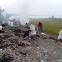 Waste management activity in Rakhine community